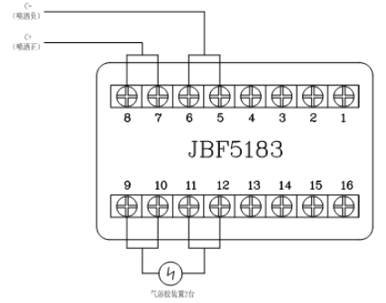 JBF5016宁夏气体灭火控制器控制气溶胶宁夏气灭装置接线